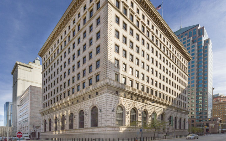 <p>The Federal Reserve Bank of Cleveland building </p>