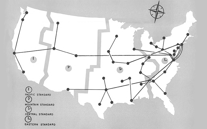 The Federal Reserve Leased Wire System in 1953, from the Federal Reserve Bank of Richmond 1953 Annual Report