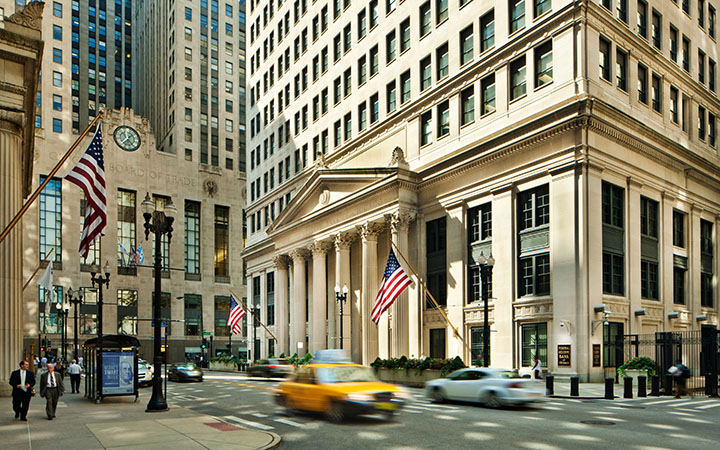 <p>Federal Reserve Bank of Chicago building</p>