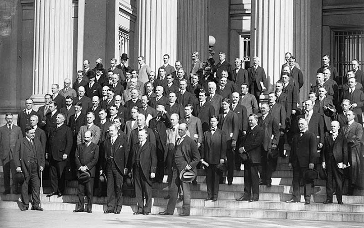 The twelve Federal Reserve Banks opened for business in November 1914